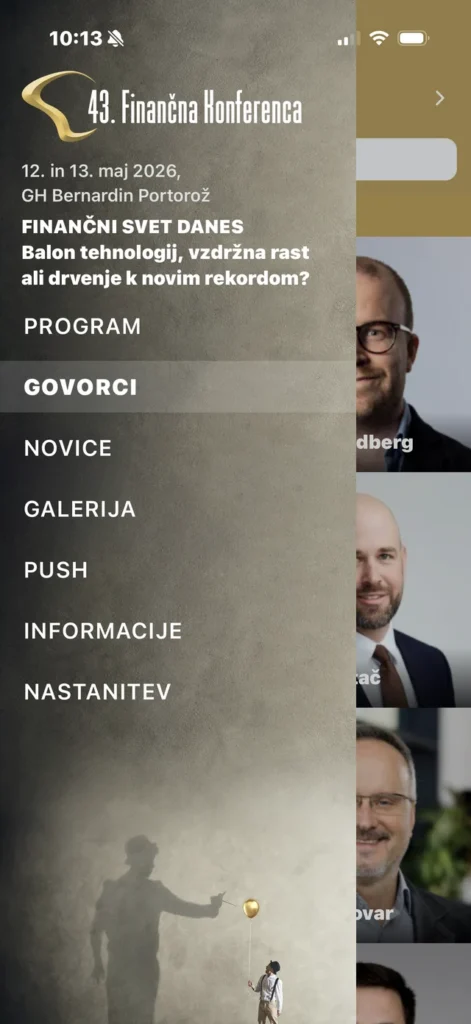 Finančna konferenca – mobilna aplikacija