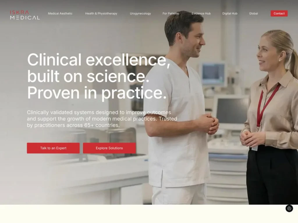 Iskra Medical – spletna stran