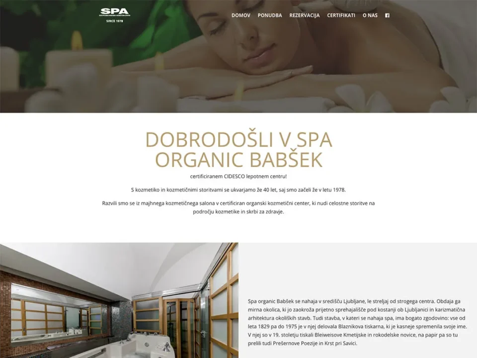Spa organic Babšek