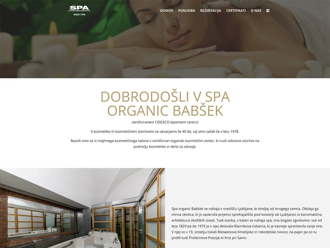 Spa organic Babšek
